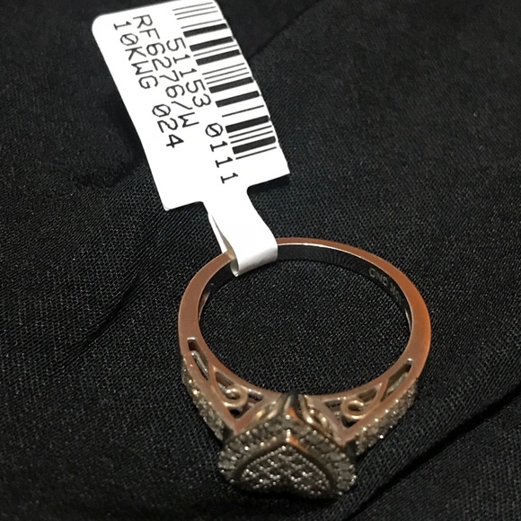 GND 0.30 ct diamond heart ring in 10kt gold - Picture 7 of 7